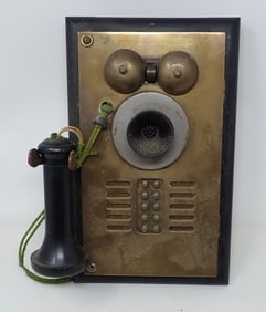 Deveau Brass Push Button Phone