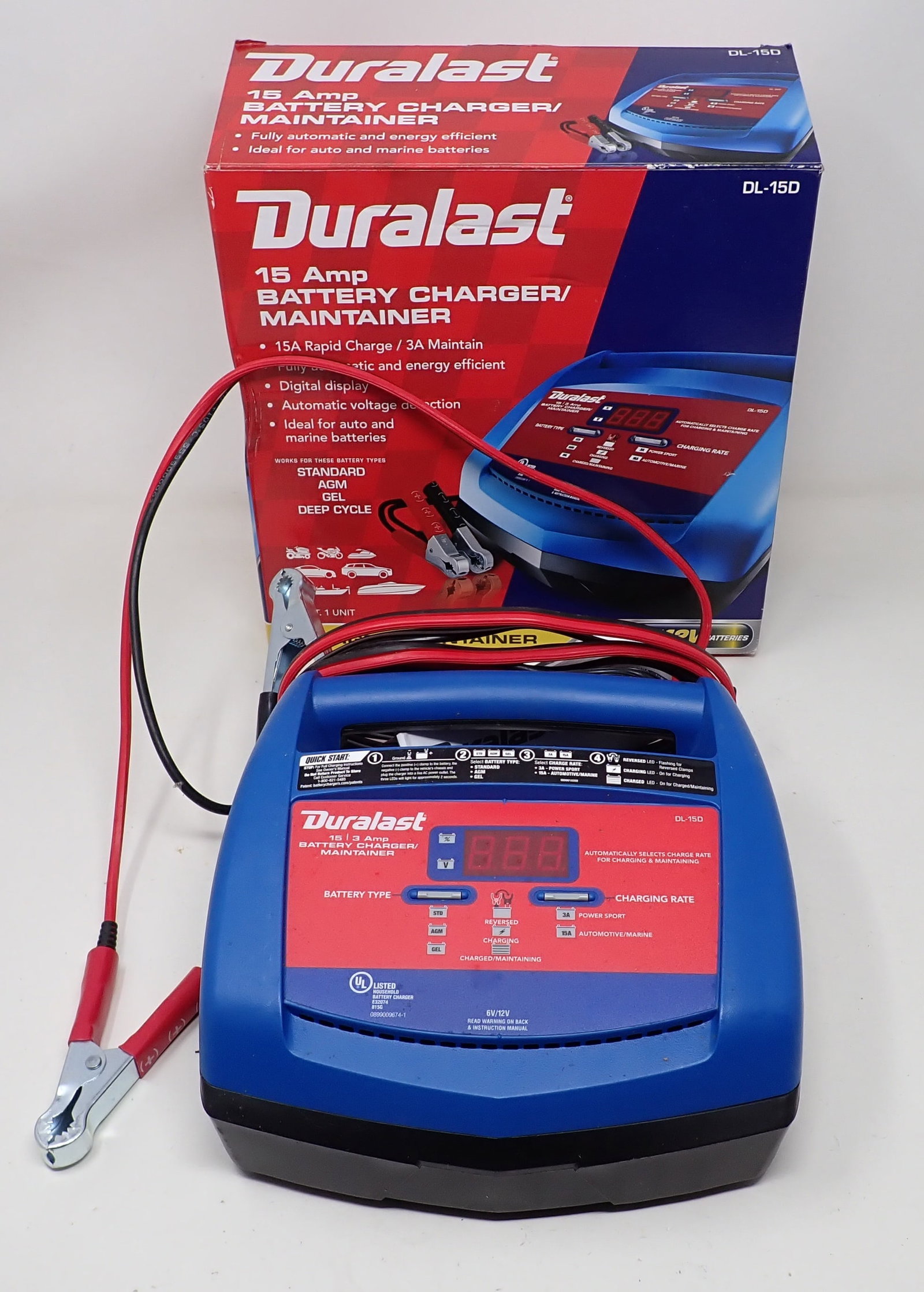Duralast 15 Amp Battery Charger / Maintainer (1 of 2)