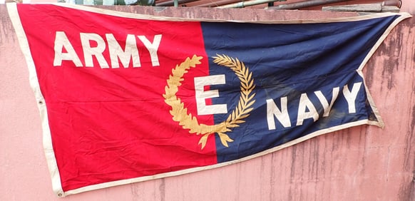 WWII US Army Navy E Flag