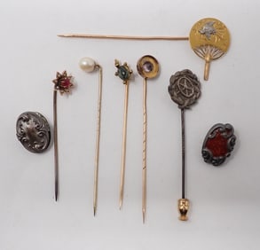 Stick Pins & Sterling Silver Clips