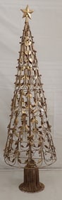 Gold Tone Christmas Tree