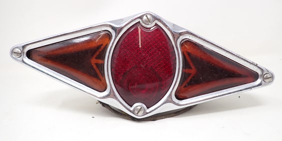 Antique Motorcycle Chrome Tail Light & Turn Signals