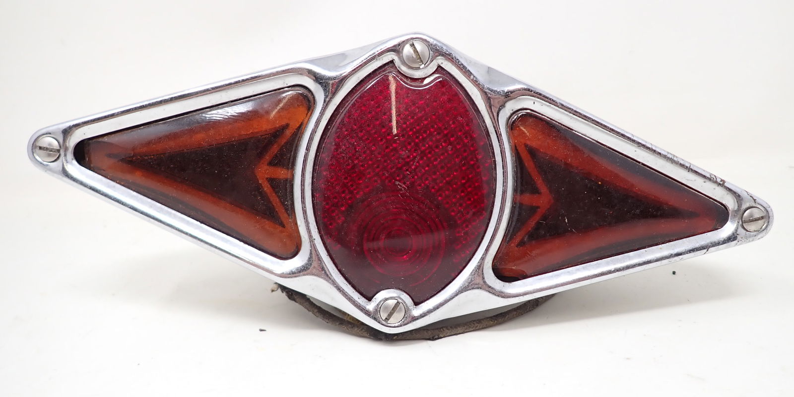 Antique Motorcycle Chrome Tail Light & Turn Signals (1 of 5)