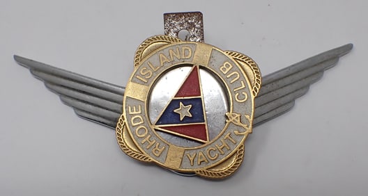 Rhode Island Yacht Club License Plate Badge / Topper