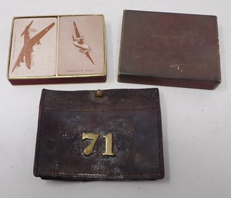 Douglas Aircraft Cards Leather Ammo Pouch Piece
