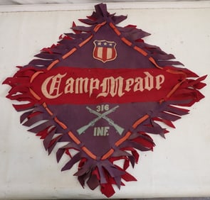 Camp Meade 316 Infantry Felt Sign