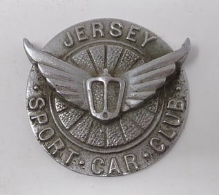 Jersey Sport Car Club Bumper Badge