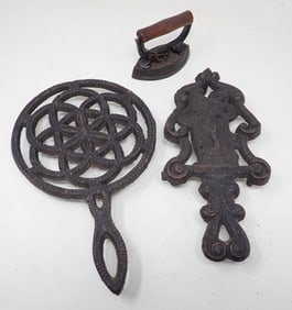 Cast Iron Trivets Incl Jenny Lind