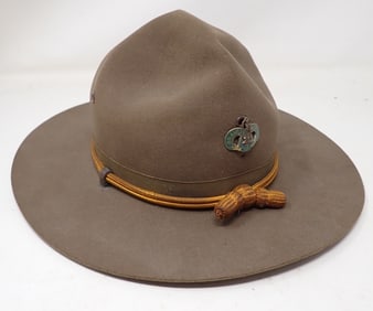 John B Stetson Campaign Hat w/ Brave Rifles Pin