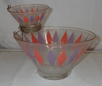 Mid Century Modern Chip & Dip Set