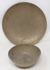 3 Asian Brass Bowls
