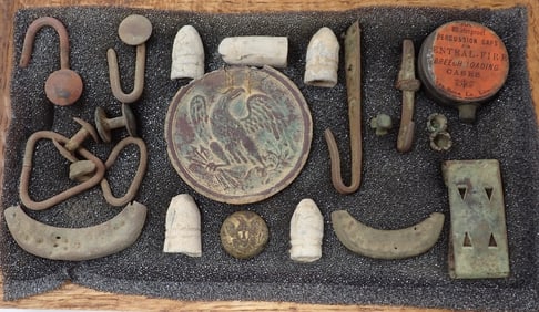 Civil War & Misc Items incl Showcase