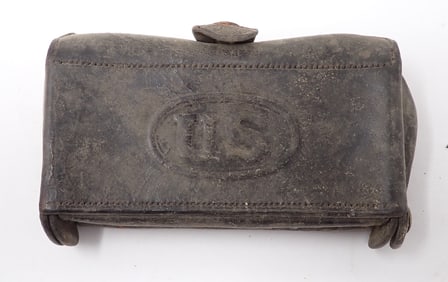 US Military Leather Ammo Box / Pouch