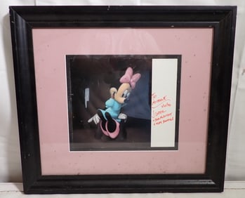 Signed  Minnie Mouse Sericel / Print