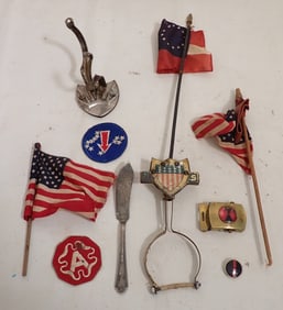Miniature Patriotic Flag Holders & Misc
