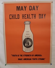 Connecticut State Milk Bottle Poster