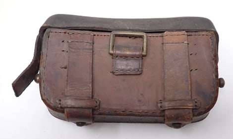 Post Civil War Leather Cartridge Box