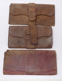 3 Leather Billfolds / Wallets