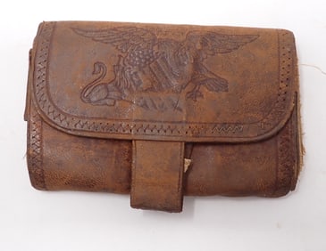 Patriotic Leather Billfold w/ Eagle