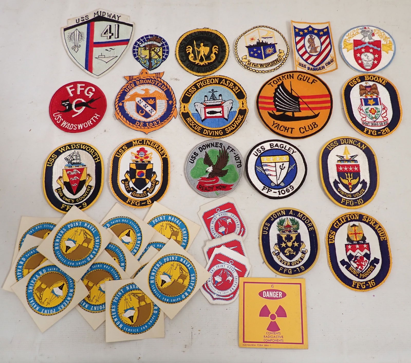 US Navy Military Patches incl Tonkin Yacht Club (1 of 5)