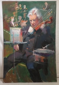 John Reilly Oil on Board Gentlemen Paintings
