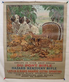 1912 Lynn Bogue Hunt Dupont Rifle Powder Poster