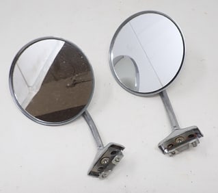 Pair of Chrome Car Mirrors