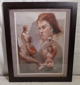 John Reilly Nudes Oil Painting