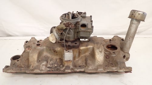 Chevy Small Block Intake Manifold & Carburetor