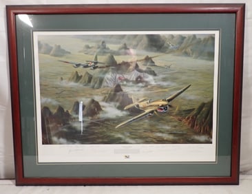 David Poole Encounter Over Kweilin Signed Lithograph