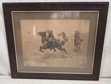 Chas Schreyvogel Lithograph