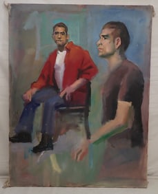 4 John Reilly Oil on Canvas Portrait Paintings