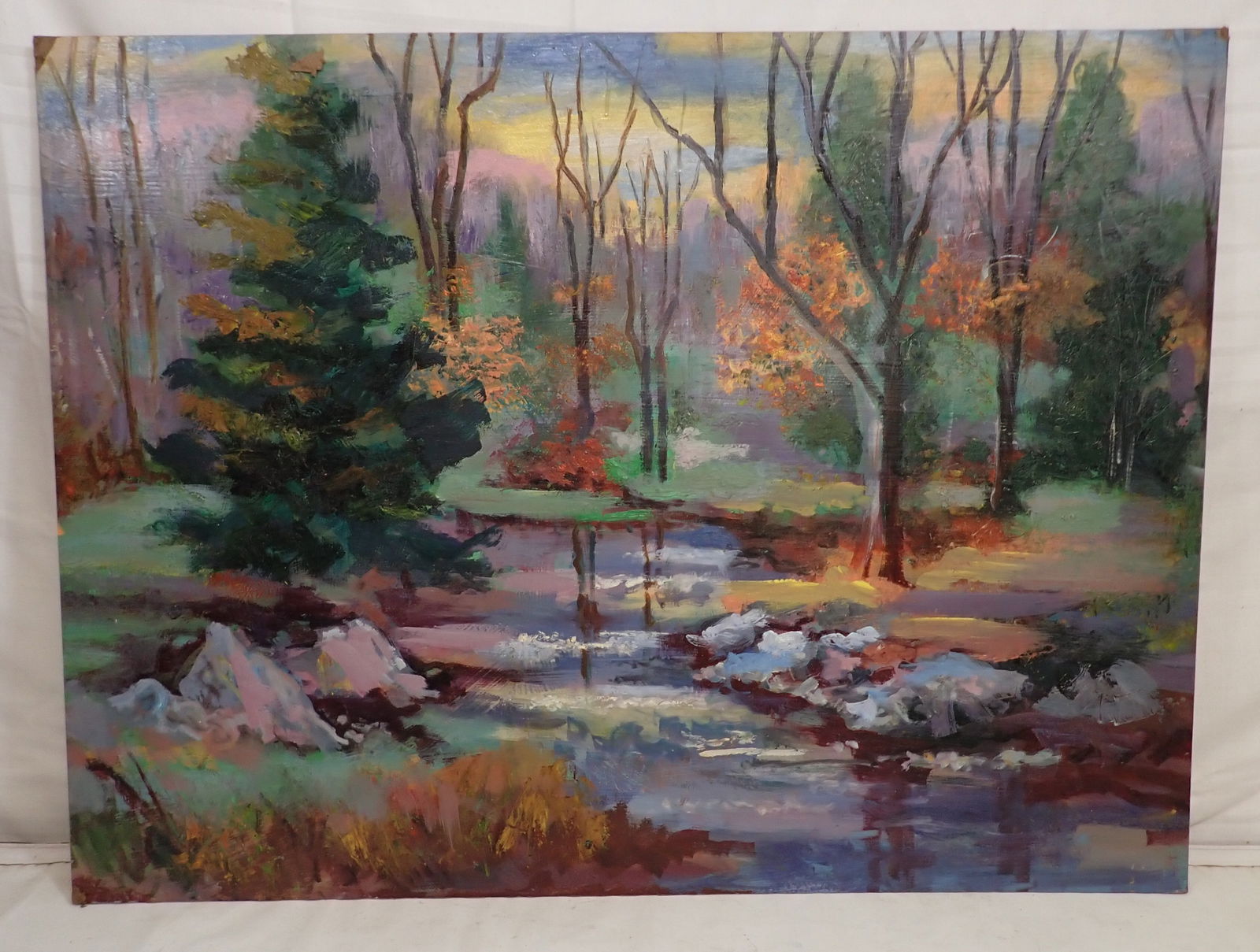 John Reilly Late Fall Oil on Board Painting (1 of 5)