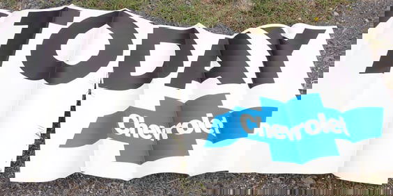 Chevy Dealership Advertising Poster / Banner