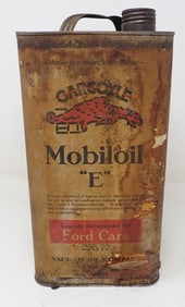 Gargoyle MobilOil E Mobil Oil Can