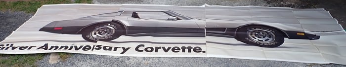 Silver Anniversary Corvette Dealers Display / Poster