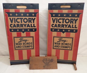2 Victory Carryall War Bonds Displays