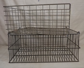 2 Wire Crates / Baskets