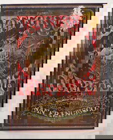 1967 Dave Schiller Jefferson Airplane Fillemore Auditorium Poster