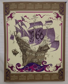 1968 Dave Schiller J Michaelson Calendar Poster Snoopy