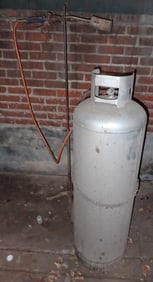 Propane Tank w/ Cart Torch & Stand