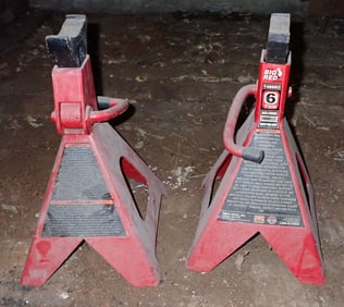 2 Big Red 6 Ton Jack Stands