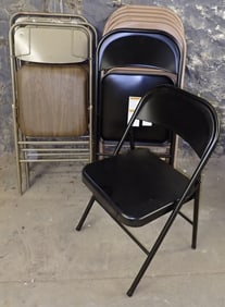 9 Metal Folding Chairs