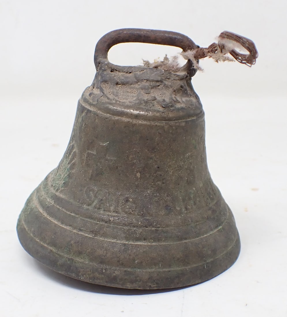 Brass Bell: Apprx 3 1/4" in diameter and 3" tall.