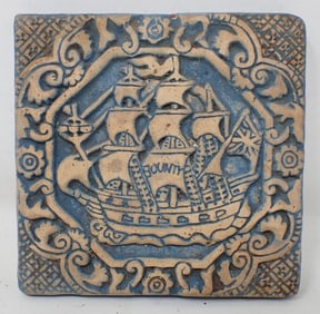 Moravian Bounty Ship Tile