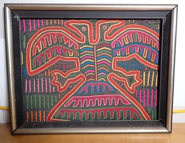 Stitched Birds Folk Art