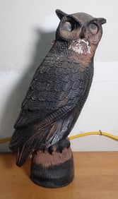 Plastic Owl Decoy