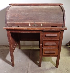 Oak Rolltop Desk