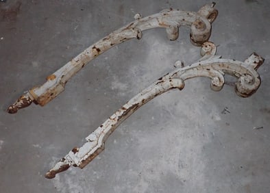 2 Antique Cast Iron Architectural Pieces