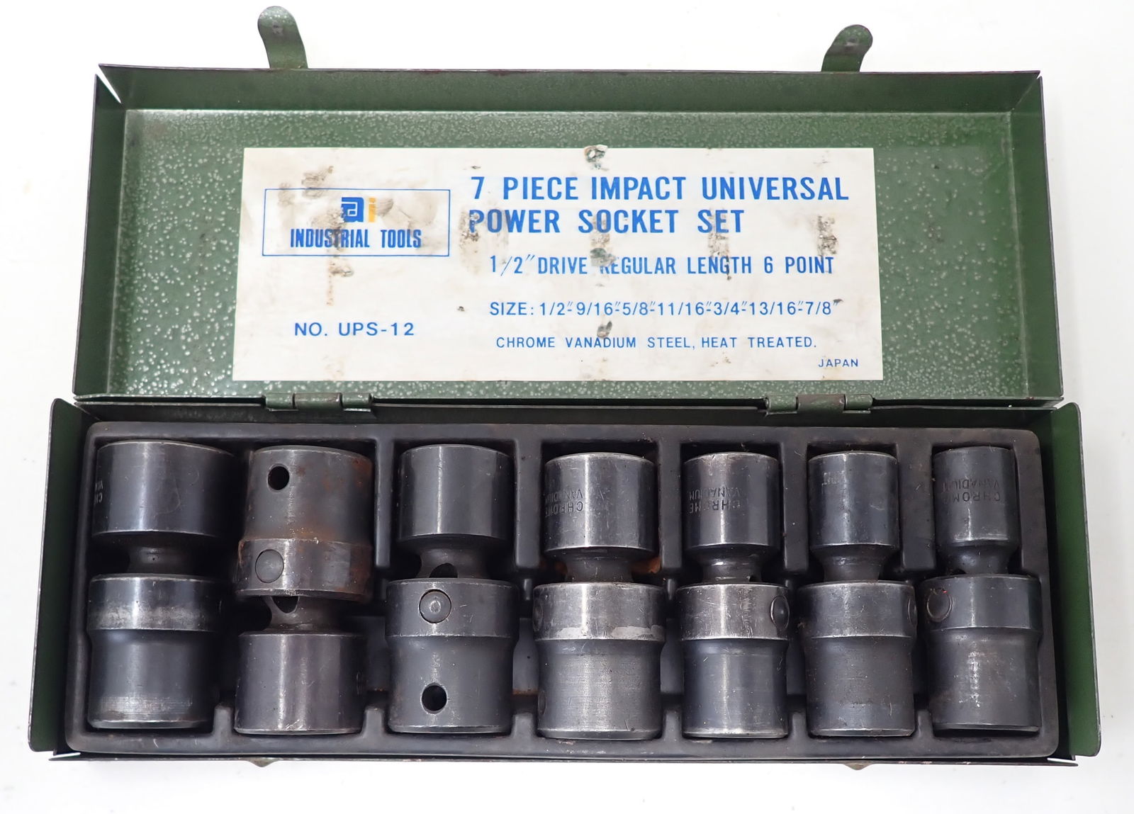 Industrial Tools 1/2" Drive 6 Point Impact Socket Set (1 of 3)